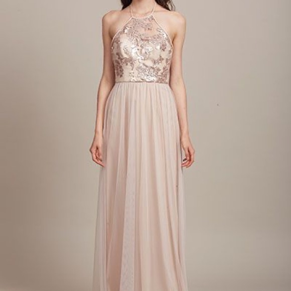 [NEW]Amsale Sheridan - blush-sequin - Size 4 - Picture 2 of 2